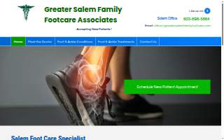 Greater Salem Family Footcare website