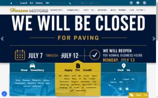 Husson Motors, Inc. Sales Department website