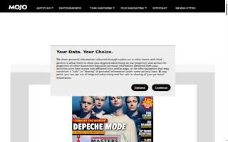 Mojo's Music Store website