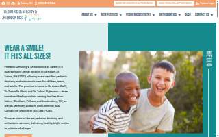 Pediatric Dentistry & Orthodontics of Salem website