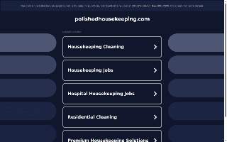 Polished Housekeeping Services website