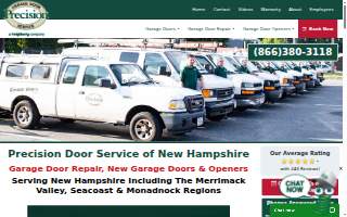 Precision Door Service website