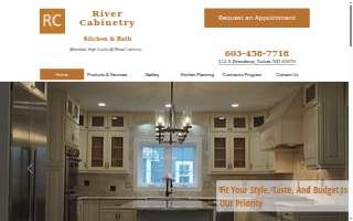 River Cabinetry Kitchen and Bath website