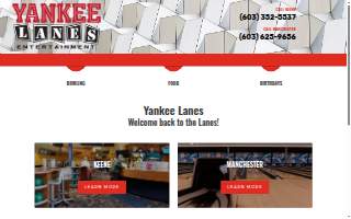 Yankee Lanes of Salem website