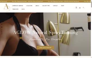 Aglow Airbrush Tanning of Windham website