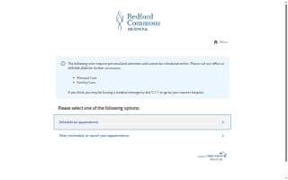 Bedford Commons OB-GYN website
