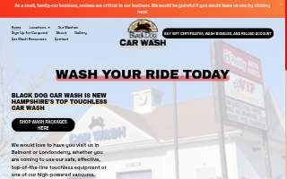 Black Dog Car Wash website