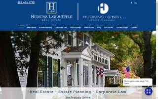Hudkins Law & Title website