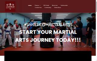 Inspired Martial Arts Center website