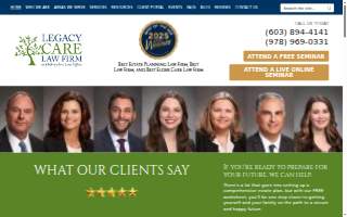 Legacy Care Law Firm of Windham website
