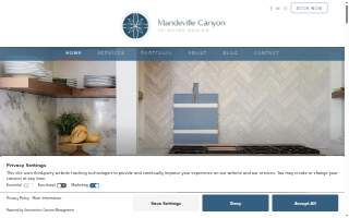 Mandeville Canyon Designs website