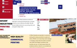 Wharf Industries Printing Inc. website
