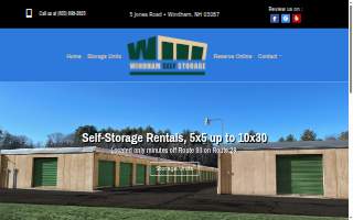 Windham Self Storage website