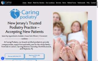 Caring Podiatry website