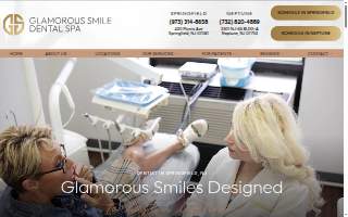 Glamorous Smile Dental Spa website