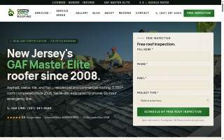 Green Apple Roofing website
