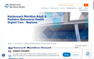 Hackensack Meridian Urgent Care with Behavioral Health - Neptune website