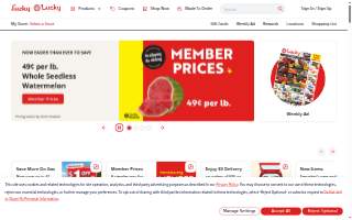 Lucky Super Store website