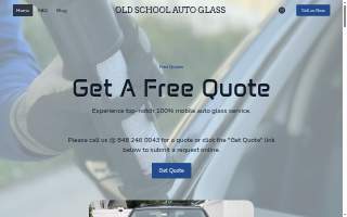 Old School Auto Glass LLC. of Tinton Falls website