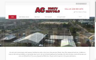 AC Party Rental of Atlantic City website