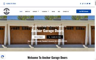 Anchor Garage Doors of Egg Harbor website