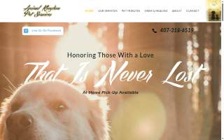 Animal Kingdom Pet Services website