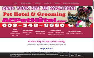 Atlantic City Pet Hotel & Grooming website