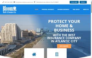 Bloom Realty & Insurance website