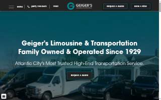 Geiger's Limousine & Transportation website