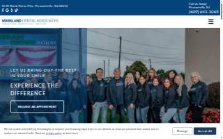 Mainland Dental Associates Implant and Cosmetic Dentist website