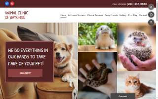 Animal Clinic of Bayonne website