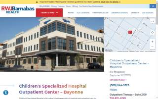 Children's Specialized Hospital Outpatient Center – Bayonne website