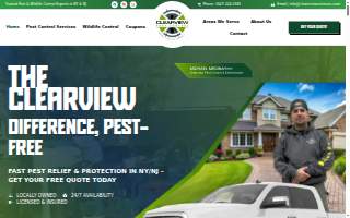 Clearview Pest Control & Exterminator Services of Bayonne website