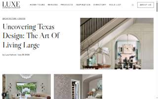 Luxe Custom Events of Sharon website