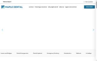 Maple Dental website