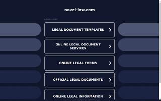 Novel Law, LLC website