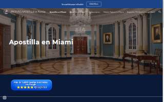 PRONTO APOSTILLE and Notary Public Services website