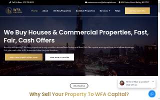 WFA Capital website