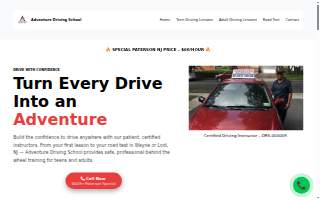 Adventure Driving School website