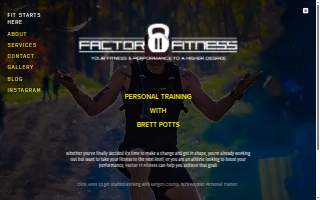 Factor 11 Fitness website