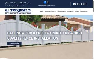 All Jersey Fence Co. of Bloomfield website