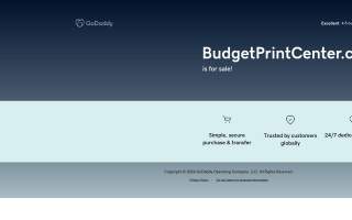 Budget Print Center of Jeffersonville website