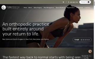 Core Alliance Spine & Orthopedics: Aron Rovner MD website