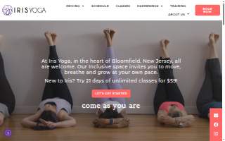 Iris Yoga website