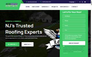 LGM Roofing Contractors website