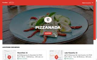 Pizzanada website