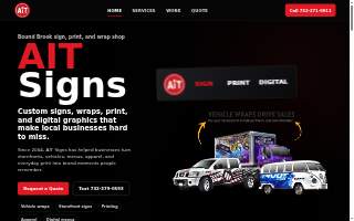 AiT SIGNS Printing & Digital ADS website