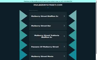 Mulberry Street website