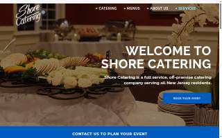Shore Catering website