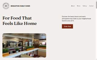 Bridgeton Family Diner website